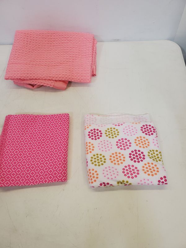 Photo 1 of 4 piece baby blankets - 1 blanket - 3 receiving Blankets 