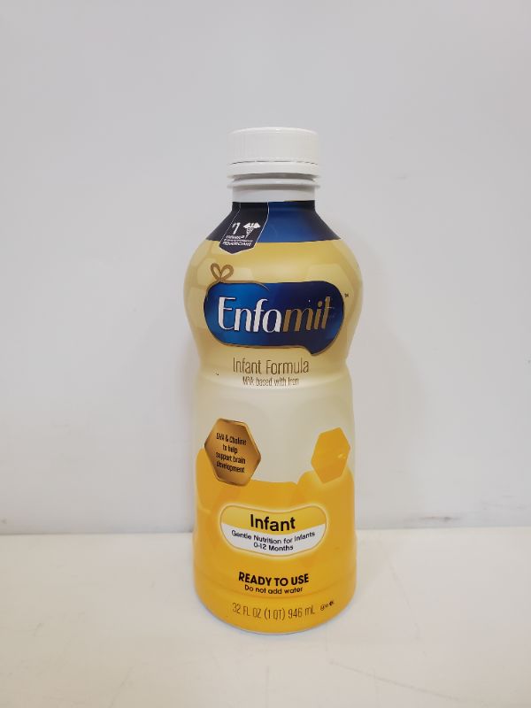 Photo 2 of Enfamil Infant Formula, Milk-based with Iron, Ready to Use, 0-12 Months - 32 fl oz