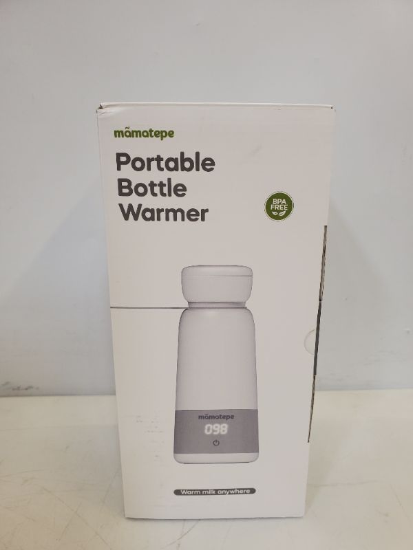 Photo 2 of Mamatepe 2-in-1 Portable Bottle Warmer for Travel, Baby Milk Warmer on The go, Baby Brew Bottle Warmer for Breastmilk, Formula, Water, USB Rechargeable 4 Temperature Setting (Not Include Adapters)