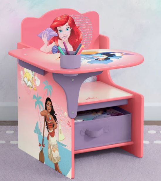 Photo 1 of Delta Children Princess Chair Desk with Storage Bin