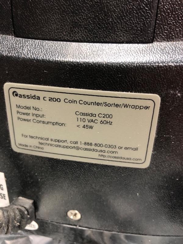 Photo 8 of Cassida C200 Coin Sorter, 5 Compartments (C200)