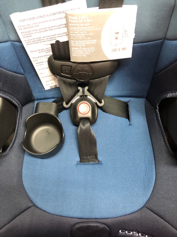 Photo 3 of Cosco Finale DX 2 in 1 Booster Car Seat Sport Blue