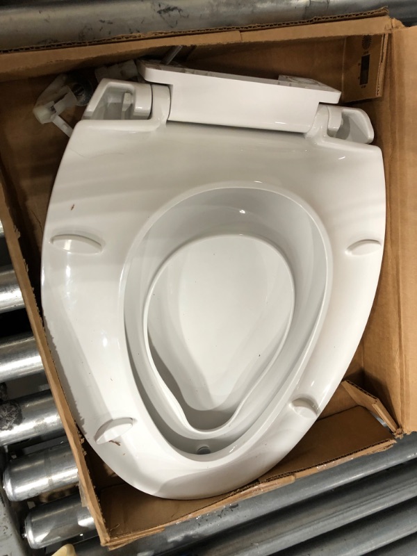Photo 5 of  MAYFAIR 888SLOW 000 NextStep2 Toilet Seat with Built-In Potty Training Seat, Slow-Close, Removable that will Never Loosen, ROUND, White