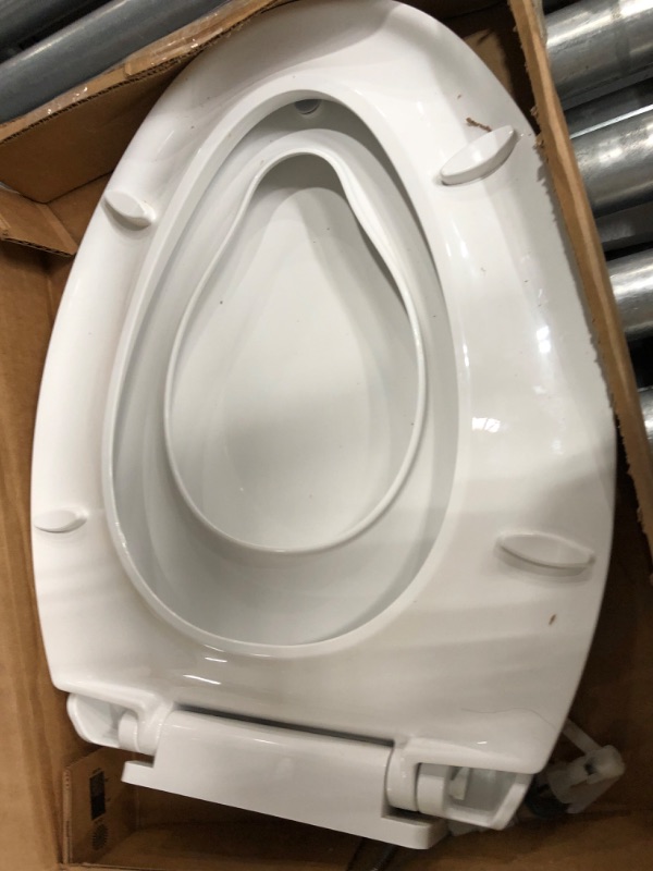 Photo 3 of  MAYFAIR 888SLOW 000 NextStep2 Toilet Seat with Built-In Potty Training Seat, Slow-Close, Removable that will Never Loosen, ROUND, White