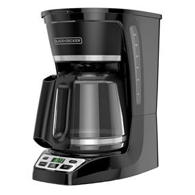 Photo 1 of 12-Cup* Programmable Coffeemaker, Black with Silver