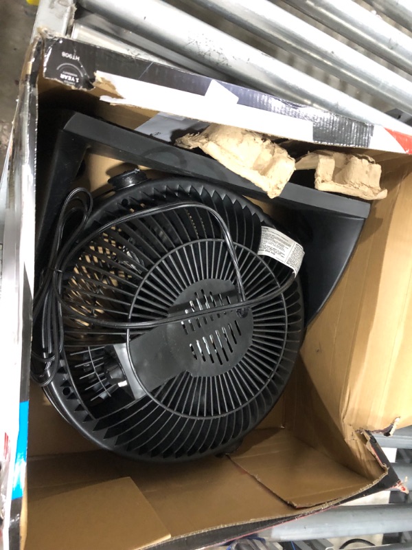 Photo 4 of 12 in. 3 Speed Whole Room Circulator Floor Fan