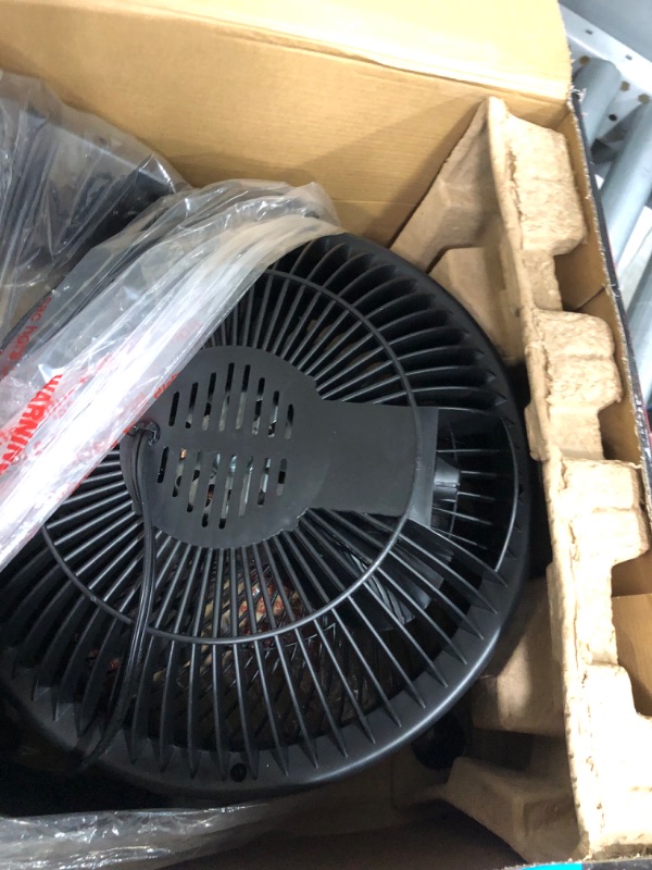 Photo 2 of 12 in. 3 Speed Whole Room Circulator Floor Fan