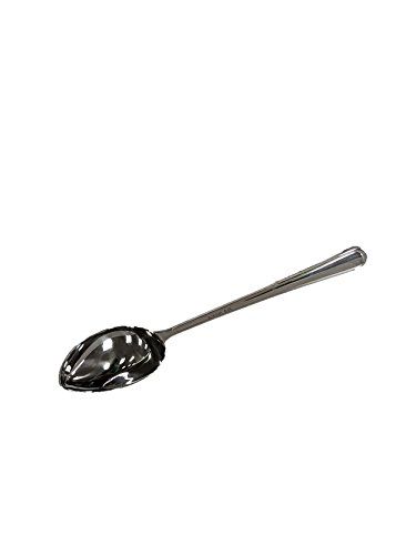 Photo 1 of 4 oz. (1/2 Cup) Portion Control Solid Spoon, Stainless Steel, Dishwasher Safe Serving Utensils by GET, BSRIM-21
