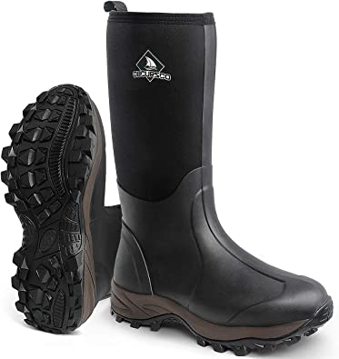 Photo 1 of Obcursco Waterproof 6mm Neoprene Rubber Boot for Men and Women Insulated Rain Boot for Outdoor Activity. Ideal for Farm Working, Hunting and Fishing
