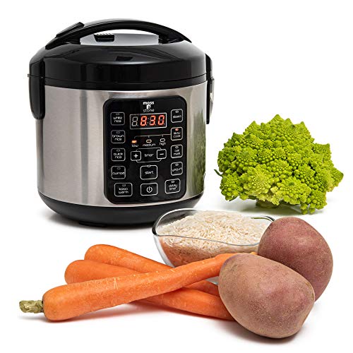 Photo 1 of Electric Multicooker Digital Rice Cooker Small 4-8 Cup/Brown and White Rice/Food Steamer/Slow Cooker/Electric Cooker with Steamer for Vegetables, Stai
