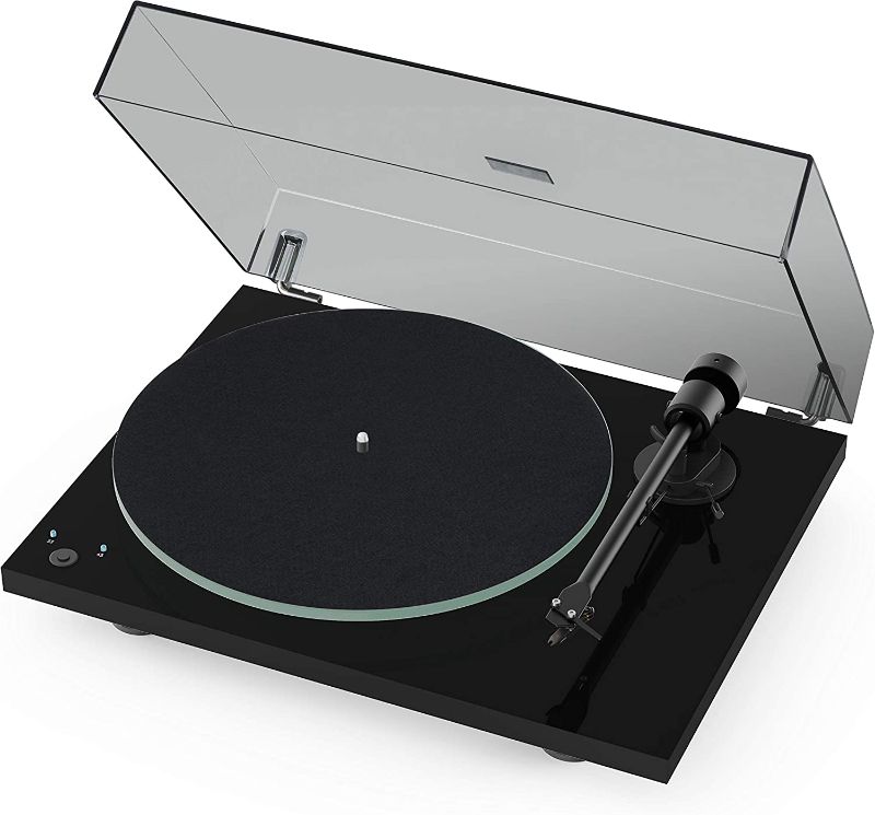 Photo 1 of **PLEASE SEE COMMENTS**
Pro-Ject T1 Phono SB Turntable with Built-in Preamp and Electronic Speed Change (Piano Black)
