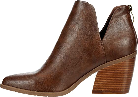 Photo 1 of Michael By Michael Shannon Aubrey - Women's Block Heel Pointed Toe Zip Up Bootie
