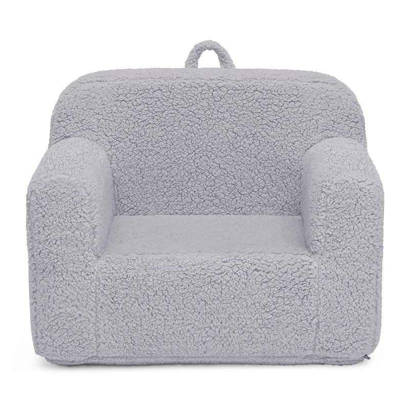 Photo 1 of Delta Children Cozee Sherpa Chair, Grey
