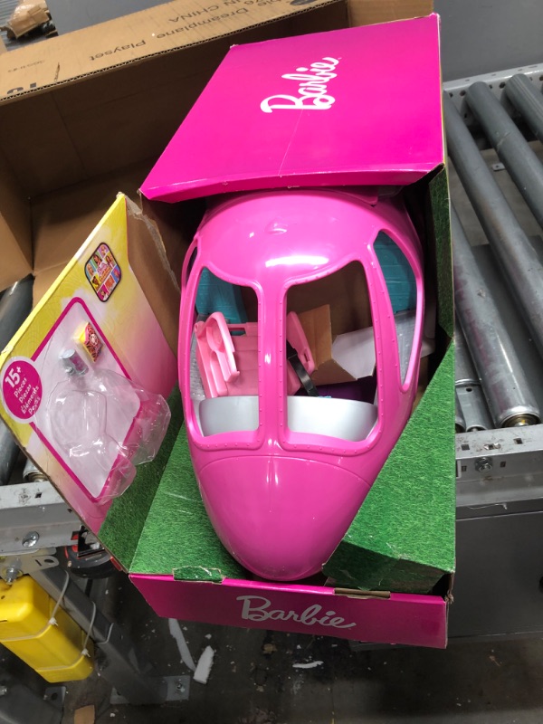 Photo 2 of Barbie Dreamplane Airplane Toys Playset with 15+ Accessories Including Puppy, Snack Cart, Reclining Seats and More
