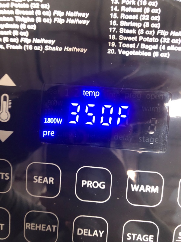 Photo 2 of Nu Wave Brio 7-in-1 Air Fryer Oven, 7.25-Qt with One-Touch Digital Controls, 50°- 400°F Temperature Controls in 5° Increments, Linear Thermal (Linear T) for Perfect Results, Black
