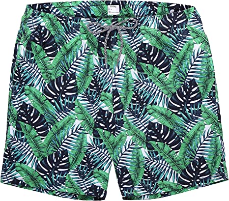 Photo 1 of  Biwisy Mens Swim Trunks Quick Dry Swim Shorts with Mesh Lining Funny Beach Shorts  MEDIUM