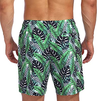 Photo 1 of Biwisy Mens Swim Trunks Quick Dry Swim Shorts with Mesh Lining Funny Beach Shorts  MEDIUM