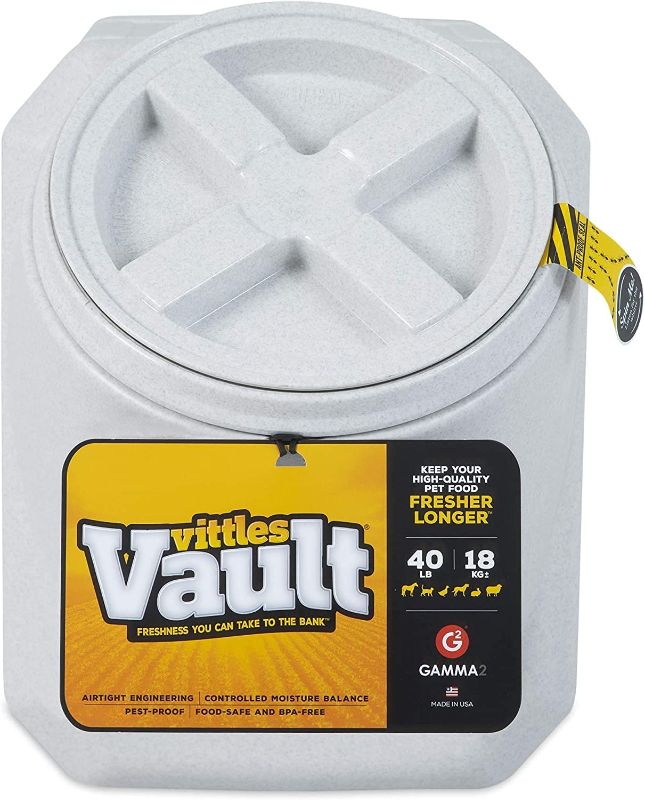 Photo 1 of **CRACKED**Gamma2 Vittles Vault Stackable Airtight Pet Food Storage Container
