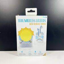 Photo 1 of gabba goods true wireless earbuds with silicone topper sun and rainbow