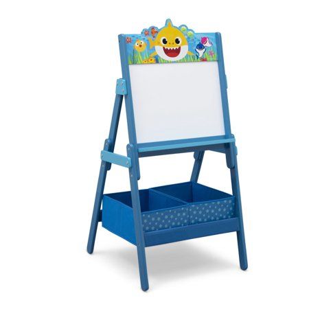 Photo 1 of Baby Shark Wooden Activity Easel with Storage by Delta Children
