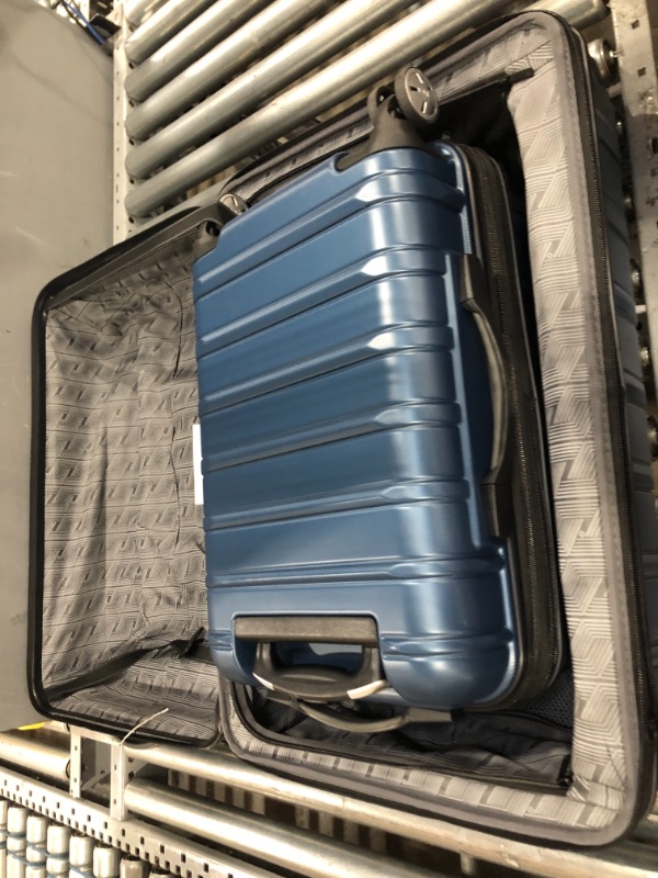 Photo 3 of Samsonite Omni 2 Hardside Expandable Luggage with Spinner Wheels, 2-Piece Set (20/24), Lagoon Blue
