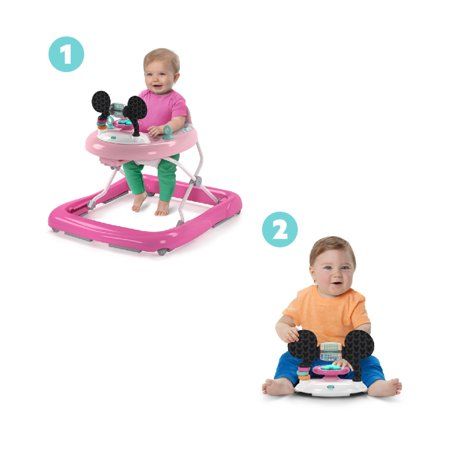 Photo 1 of Bright Starts Disney Baby Minnie Mouse 2-in-1 Activity Walker Forever Besties Unisex 6 Months+
