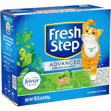 Photo 1 of Fresh Step Advanced Refreshing Gain Scented Clumping Clay Cat Litter, 18.5-lb box, 2 pack