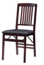 Photo 1 of ***PARTS ONLY*** Linon Home Décor Home Triena Mission Back Wood Folding Chair, Dark Brown/Espresso