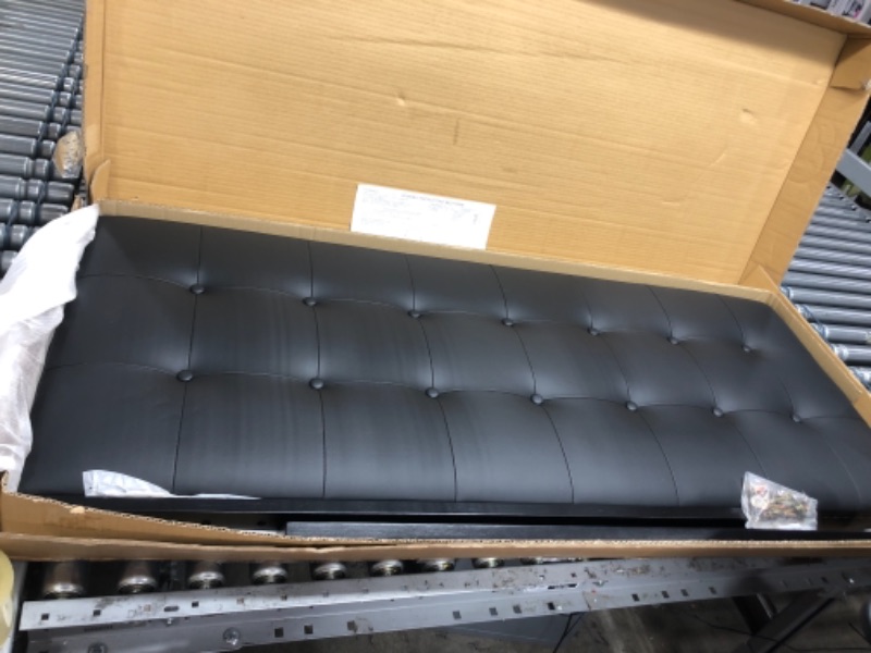 Photo 1 of Modway Emily Full Vinyl Headboard - Black