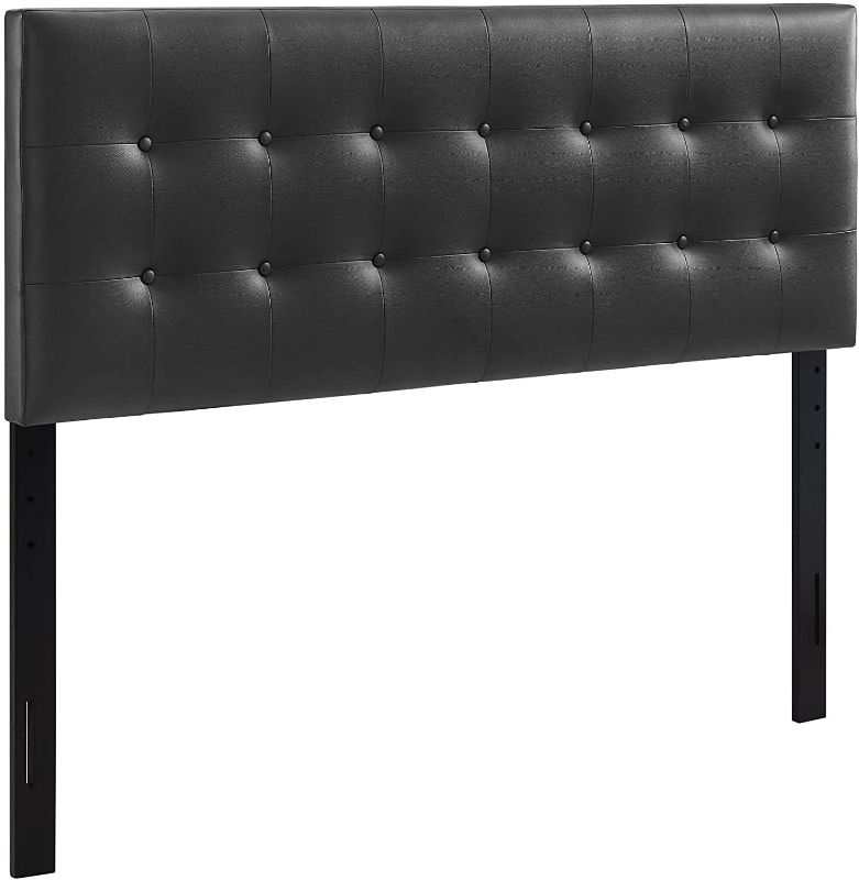 Photo 1 of Modway Emily Full Vinyl Headboard - Black