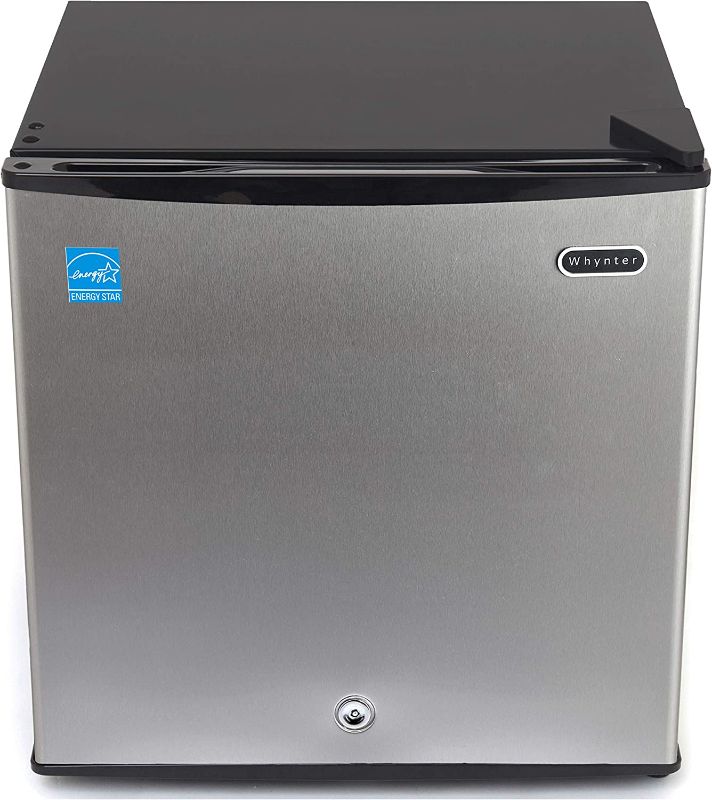 Photo 1 of Whynter CUF-112SS 1.1 cu. ft. Energy Star Upright Lock-Stainless Steel Freezer, Cubic Feet