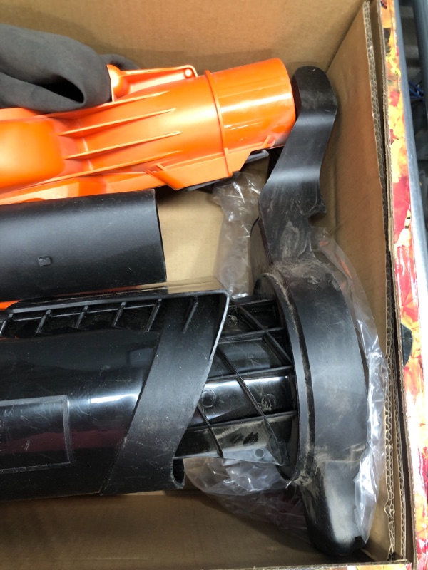 Photo 4 of BLACK+DECKER 12 Amp 3in1 Electric Blower + Vacuum + Mulcher (BV3600) Leaf Blower