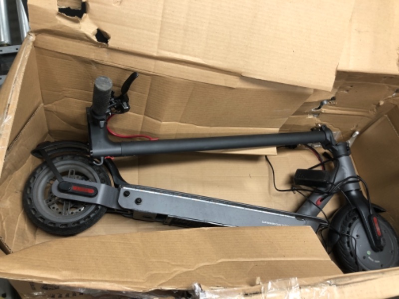 Photo 2 of Hiboy S2 Electric Scooter, 8.5" Solid Tires, Up to 17 Miles Long-Range & 19 MPH Portable Folding Commuting Scooter for Adults with Double Braking System (Optional Seat)