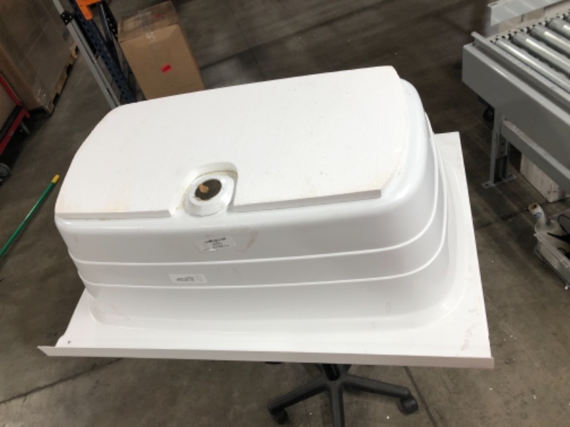 Photo 5 of Lippert 209648 Better Bath 24" x 36" RV Bath Tub Center Drain White