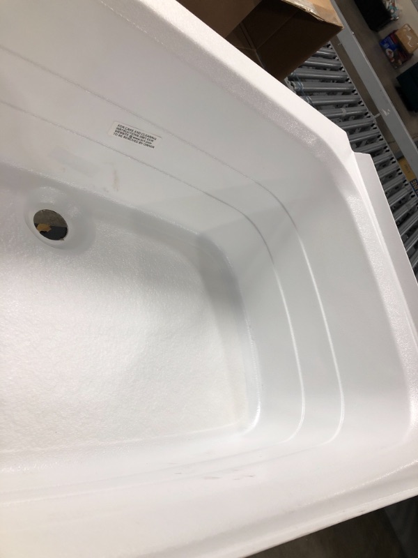 Photo 4 of Lippert 209648 Better Bath 24" x 36" RV Bath Tub Center Drain White