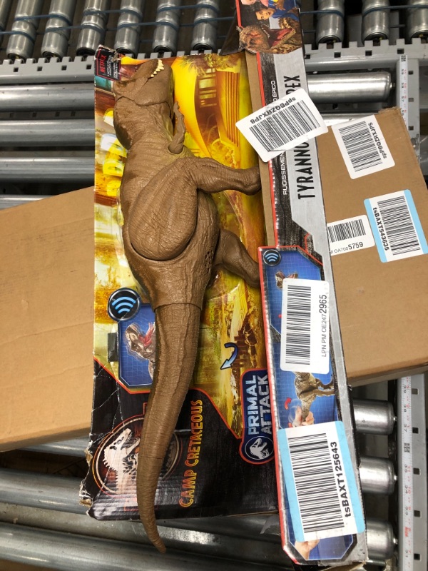 Photo 2 of ***SEE NOTE*** Jurassic World Epic Roarin’ Tyrannosaurus Rex Large Action Figure with Primal Attack Feature, Sound, Realistic Shaking, Movable Joints; Ages 4 Years & Up