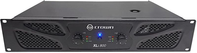 Photo 1 of Crown Pro XLi800 600w 2 Channel DJ/PA Power Amplifier Professional Amp XLI 800 