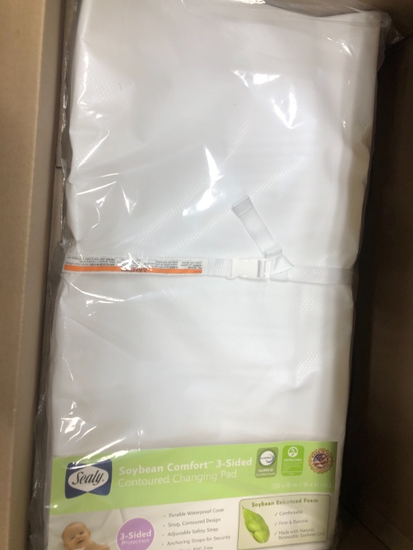 Photo 3 of Sealy Soybean Comfort 3 Sided Contoured Diaper Changing Pad