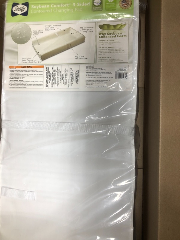 Photo 2 of Sealy Soybean Comfort 3 Sided Contoured Diaper Changing Pad