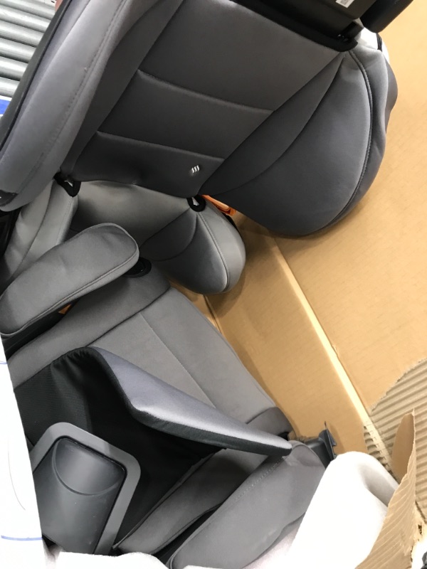 Photo 2 of Chicco KidFit ClearTex Plus 2-in-1 Belt-Positioning Booster Car Seat, Backless and High Back Booster Seat, for Children Aged 4 Years and up and 40-100 lbs. | Drift/Grey KidFit Plus with ClearTex® No Chemicals Drift/Grey