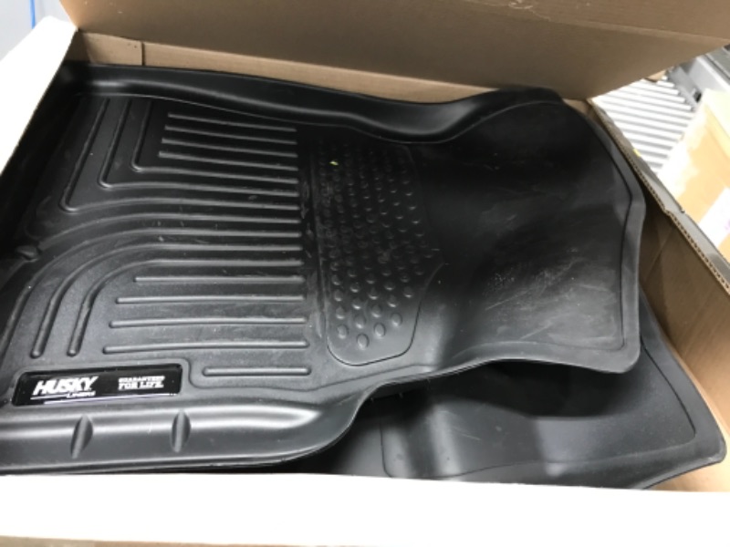 Photo 3 of Husky Liners Weatherbeater Series | Front Floor Liners - Black | 18091 | Fits 2008-2016 Chrysler Town & Country Stow-N-Go Swivel-N-Go, 2008-2020 Dodge Grand Caravan Stow-N-Go Swivel-N-Go 2 Pcs