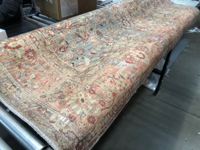 Photo 3 of **used, needs cleaning**
Loloi II Adrian Collection ADR-06 Ocean / Clay, Traditional 7'-6" x 9'-6" Area Rug 7'-6" x 9'-6" Ocean / Clay