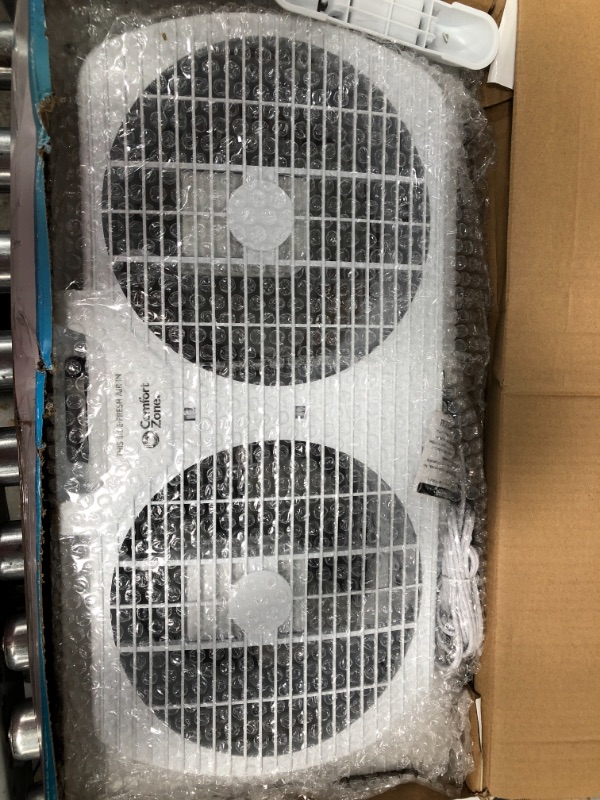 Photo 1 of 9 in. Twin Window Fan with Manually Reversible Airflow Control