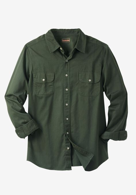 Photo 1 of Boulder Creek® Long Sleeve Denim and Twill Shirt
