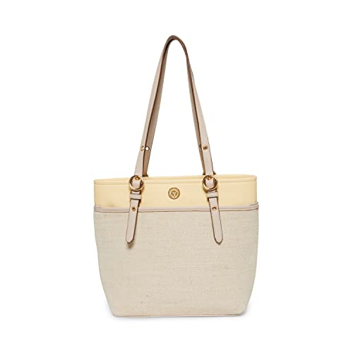 Photo 1 of Anne Klein Pocket Tote, Lurex Canvas/Lemon Spritz/Clay One Size
