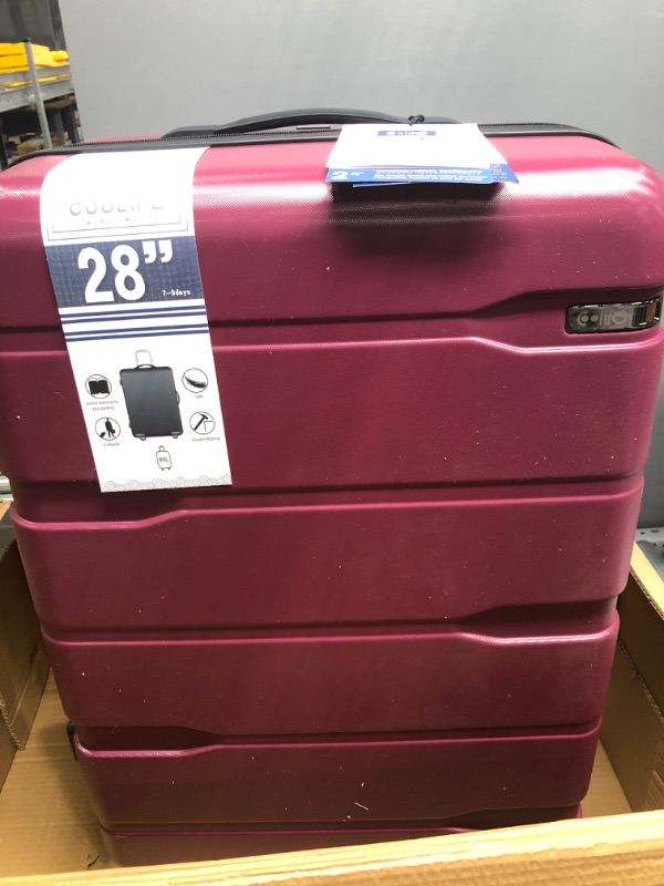 Photo 1 of Coolife Luggage Expandable(only 28") Suitcase PC+ABS Spinner Built-In TSA lock 20in 24in 28in Carry on
