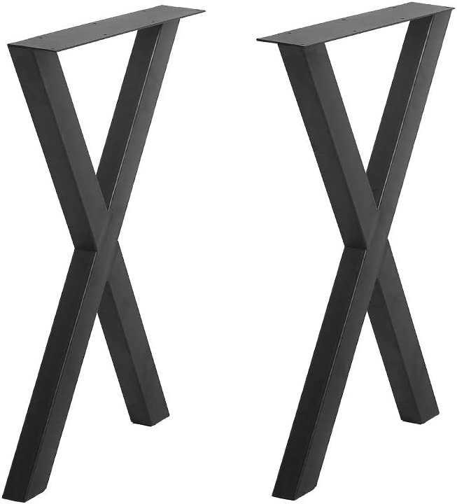 Photo 1 of (28 x 24 in - TL2) 2 Pcs Industrial Metal Table Legs, Metal Legs for Table, Coffee Table Legs, Metal Table Legs 28 inch, Metal Furniture Legs
