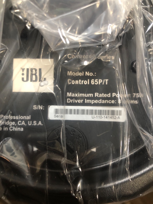 Photo 4 of JBL Professional C65P/T Compact Full-Range Hanging Pendant Speaker, Black, Sold as Pair
