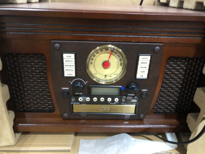 Photo 3 of Victrola 8-in-1 Bluetooth Record Player and Multimedia Center