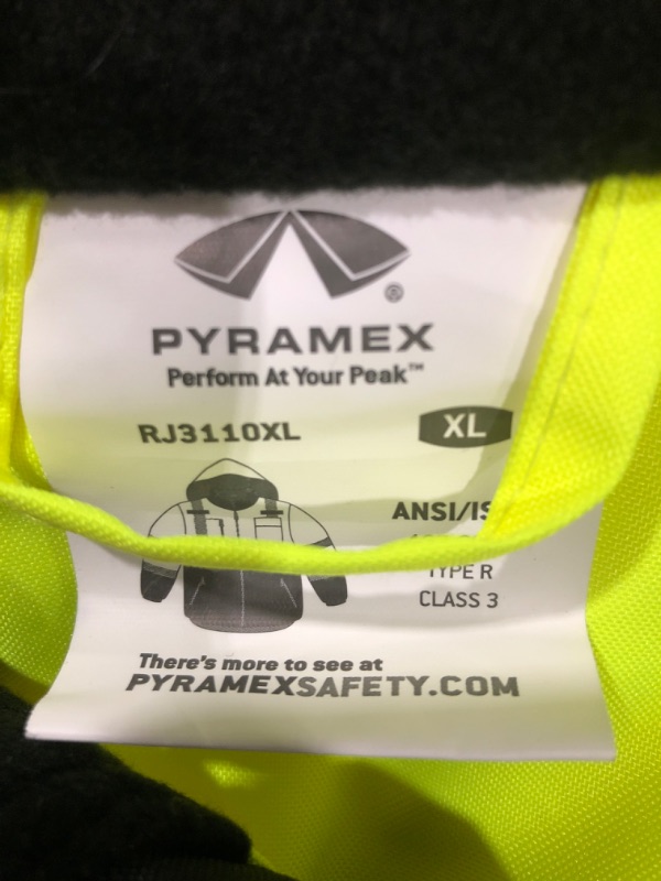 Photo 4 of Pyramex Lumen x Hi-Vis Lime Bomber Jacket - Size Extra Large